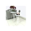 Ver imagem 1 de Conjunto 2 Mesinhas Lateral Canto Sala Quarto Redonda B.b Fs