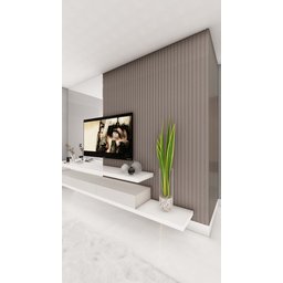 Painel Ripado Versátil: 01 unid. 270x110cm larg. Talatto Painéis Gianduia - 3