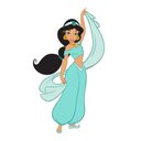 Ver imagem 1 de Adesivo de Parede Infantil Princesa Jasmine-Especial 85x150cm
