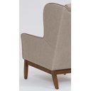 Ver imagem 7 de Poltrona Dekorien Milena Linho Mescla Bege Alto Acabamento