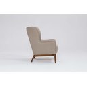 Ver imagem 4 de Poltrona Dekorien Milena Linho Mescla Bege Alto Acabamento