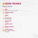 Ver imagem 7 de Conjunto Sala de Jantar Mesa Liz 120cm com Vidro Canto Reto e 4 Cadeiras Athenas Moderna