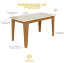 Ver imagem 4 de Mesa de Jantar Retangular Tampo de Vidro Fidelitá Génova 160cm