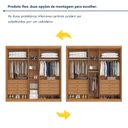 Ver mais imagens de Guarda Roupa Casal Bari 5 Portas 8 Gavetas 100% Mdf