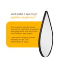 Ver imagem 7 de Espelho Retrô Pinterest Orgânico Decorativo Grande 64x44cm Borda em Couro 3cm - Mod. Gota Preto