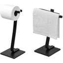 Ver imagem 2 de Porta Papel Higiênico Single e Toalha de Rosto Preto F.bali