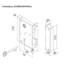 Ver imagem 2 de Fechadura Sobrepor - 991 Esquerda - Sobradinho - 1137