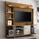 Ver imagem 1 de Estante Home Theater Para TV Até 47 Pol. Taurus Cinamomo/Off White/Ripado - Bechara