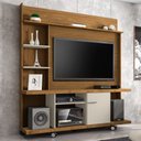 Ver imagem 2 de Estante Home Theater Para TV Até 47 Pol. Taurus Cinamomo/Off White/Ripado - Bechara
