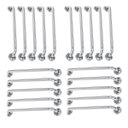 Ver imagem 1 de Barra de Apoio 60cm Alça Inox Kit 20 Unidades Banheiro Suporte Idoso Deficiente Cadeirante Acessibil