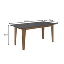 Ver imagem 2 de Mesa de Jantar Liz 160cm Carvalho/grafite - Poliman