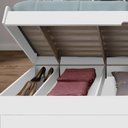 Ver imagem 3 de Bicama com Baú Organizador Larissa - Branco - Framar Móveis