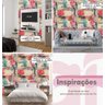 Papel de Parede Auto Adesivo Colagem Efeito Lambe Lambe Floral Rosa Decorado Lavavel Quarto 9m - 4