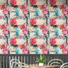 Papel de Parede Auto Adesivo Colagem Efeito Lambe Lambe Floral Rosa Decorado Lavavel Quarto 9m - 5