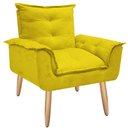 Ver imagem 2 de Poltrona Opala Eloisa para amamentação Decorativa Tecido Suede para, quarto,sala de estar, recepção