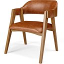 Ver imagem 3 de Kit 02 Cadeiras para Sala de Jantar e Estar Living Estofada Suran L02 Couríssimo Camel - Lyam Lyam D