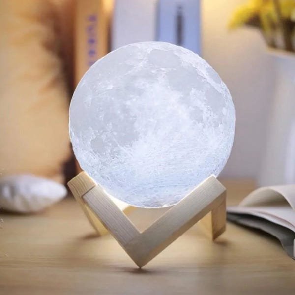 Luminária Lua 3d Usb M&c - 1