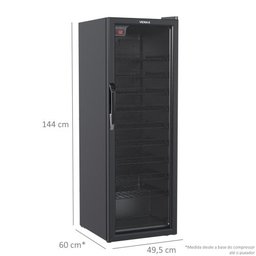 ADEGA NGV 200 PARA 50 GARRAFAS PRETO FOSCO 220 V - 4 ADEGA NGV 200 PARA 50 GARRAFAS PRETO FOSCO 220 V - 4