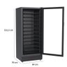 ADEGA 285 PARA 83 GARRAFAS PRETO FOSCO 220 V - 2