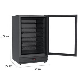 ADEGA 175 PARA 48 GARRAFAS PRETO FOSCO - 127V - 2