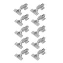 Ver imagem 1 de Kit 10 Dobradiças 110º Reta Tn Ms Calço Duplo e Amortecedor 01 Kit