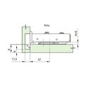 Ver imagem 5 de Kit 10 Dobradiças 110º Reta Tn Ms Calço Duplo e Amortecedor 01 Kit