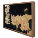 Ver imagem 1 de Quadro Decorativo Mapa Game Of Thrones em Moldura Caixa Tacolado Moldura Caixa 3cm Madeira sem Vidro