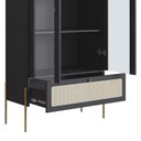 Ver imagem 7 de Cristaleira 2 Portas com Adega 83cm Arlo A10 Nero/dourado - Mpozenato