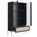Ver imagem 5 de Cristaleira 2 Portas com Adega 83cm Arlo A10 Nero/dourado - Mpozenato