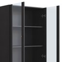 Ver imagem 6 de Cristaleira 2 Portas com Adega 83cm Arlo A10 Nero/dourado - Mpozenato