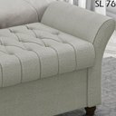 Ver imagem 6 de Recamier Calçadeira Bau 140 cm Pes MDF Ogeo Linho SL 76 Peer