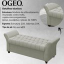 Ver imagem 3 de Recamier Calçadeira Bau 140 cm Pes MDF Ogeo Linho SL 76 Peer