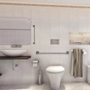 Ver imagem 3 de Barra Alça de Apoio para Banheiro Inox para Idosos 60cm - 2un