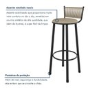 Ver imagem 5 de Kit 2 Banquetas Assento Estofado para Cozinha Bete