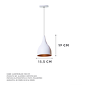 Ver imagem 2 de Kit 2 Lustre Pendente Interno Balcão Gota Cor: Branco