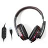 Fone de Ouvido Headset Gamer Pc Ps4 Ps3 Notebook Knup Kp-359 - Preto e Vermelho - 1