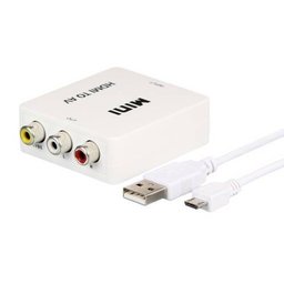 Adaptador Conversor de Vídeo de HDMI para RCA Av Vídeo Composto - 1