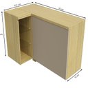 Ver imagem 3 de Armário Aéreo para Cozinha 1 Porta Canto Reto Elite Yescasa Amarelo/Canary/Avela