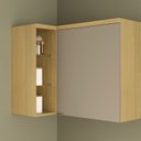 Ver imagem 1 de Armário Aéreo para Cozinha 1 Porta Canto Reto Elite Yescasa Amarelo/Canary/Avela
