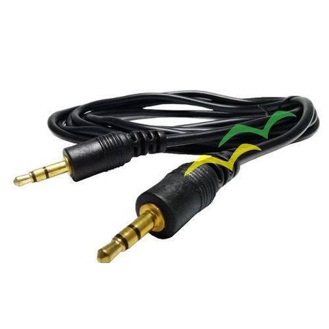10 Peças Cabo de Áudio 3.5 mm Gold Plated no padrão P2 Com 2 metros