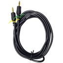Ver imagem 2 de 10 Peças Cabo de Áudio 3.5 mm Gold Plated no padrão P2 Com 2 metros