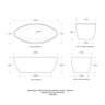 Banheira Freestanding Imersão Acrílico 170 Cm Rubi Pingoo.casa - Branco - 9