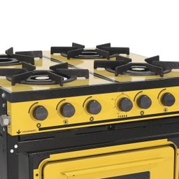 Fogão Profissional 4 Bocas Venâncio Linha Bravo Amarelo com Forno - 2