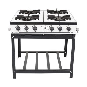 Fogão Profissional 4 Bocas Venâncio Linha Bravo Branco