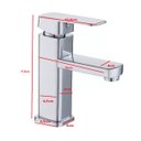 Ver imagem 2 de Torneira Lavatório Monocomando de Luxo para Banheiro Inox Cromada