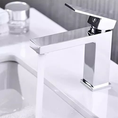 Torneira Lavatório Monocomando de Luxo para Banheiro Inox Cromada - 3