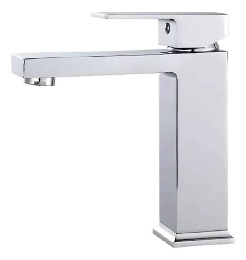 Torneira Lavatório Monocomando de Luxo para Banheiro Inox Cromada - 9