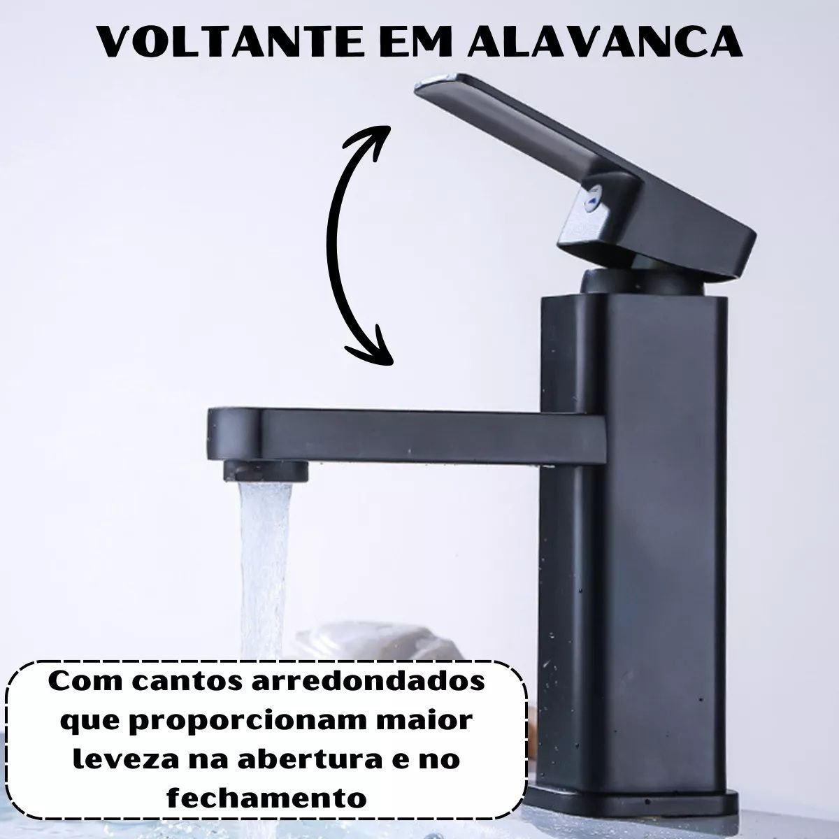 Torneira Lavatório Monocomando de Luxo para Banheiro Inox Cromada - 8