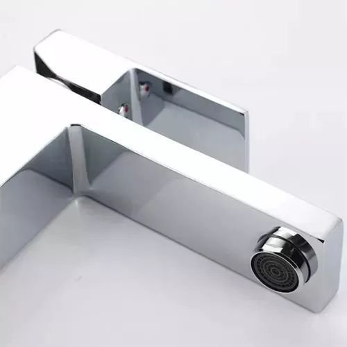Torneira Lavatório Monocomando de Luxo para Banheiro Inox Cromada - 6