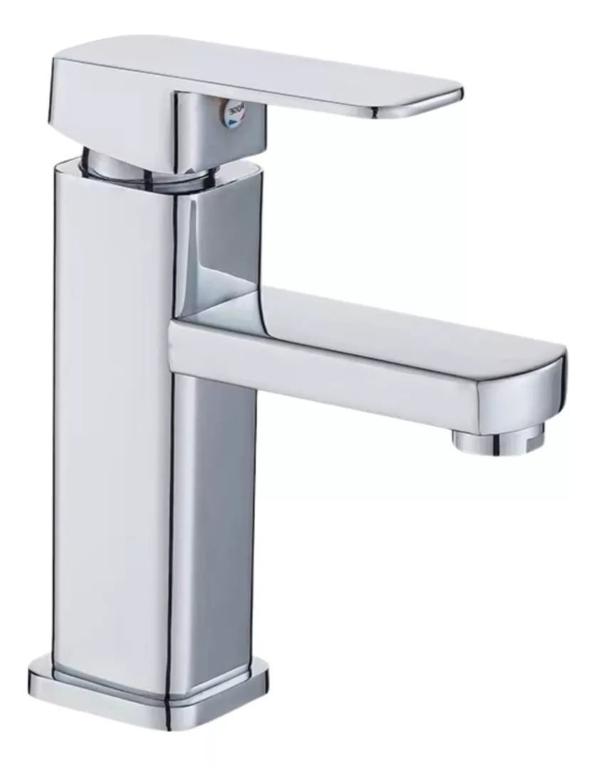 Torneira Lavatório Monocomando de Luxo para Banheiro Inox Cromada - 1